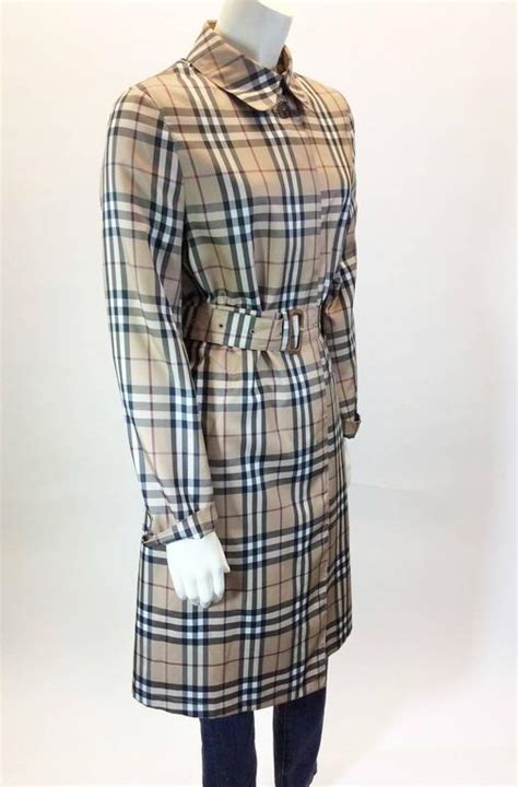 burberry plaid raincoat